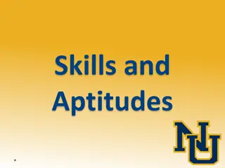 Skills, Aptitudes, and Occupations