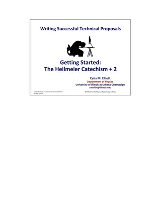 Heilmeier Catechism for Successful Proposal Writing