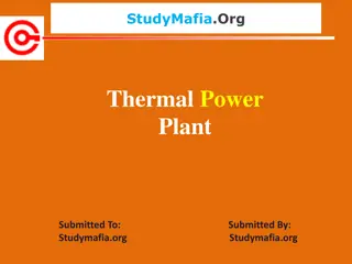 Thermal Power Plants: Overview and Operation