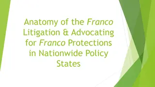 Franco-Gonzalez Litigation and Advocacy Timeline