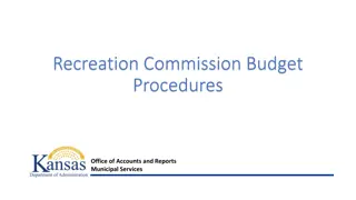 Municipal Services Budget Procedures for Recreation Commission Workshop