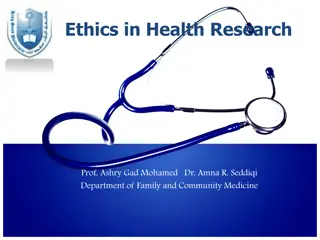 Ethics in Health Research