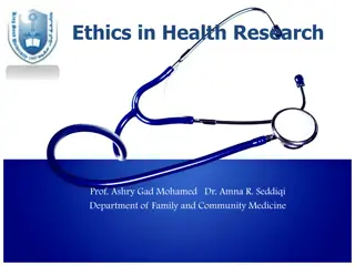 Understanding Ethics in Health Research