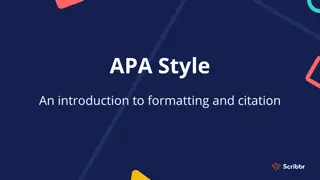 Understanding APA Style: Formatting and Citation Guidelines