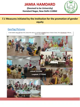 Measures for Gender Equity at Jamia Hamdard (New Delhi)