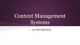 Content Management Systems