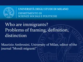 Immigrants: Perspectives on Framing and Definition