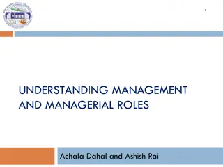 Understanding Management and Managerial Roles