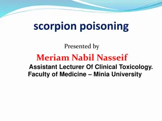 Scorpion Poisoning: Composition, Toxicity, and Mechanism of Action