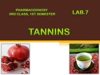 Tannins: Properties, Uses, and Structures in Pharmacognosy