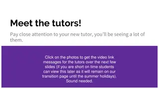 Meet the Tutors - Get Ready for an Exciting Learning Journey!