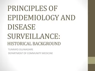 Evolution of Epidemiology: Historical Perspectives and Contributions