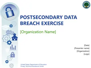 Postsecondary Data Breach Exercise: Prepare for the Unexpected!