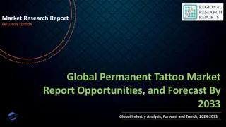 Permanent Tattoo Market Report Opportunities, and Forecast By 2033