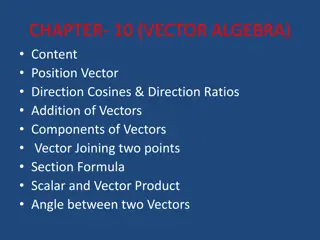 Understanding Vector Algebra and Its Applications