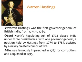 Warren Hastings: First Governor-General of British India