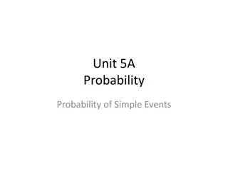Understanding Probability of Simple Events