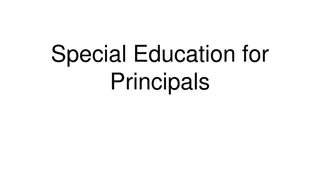 Special Education Monitoring and Support for Principals