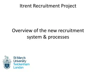 Overview of ITrent Recruitment Project