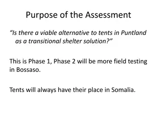 Evaluating Alternative Shelter Solutions in Puntland for Transitional Housing