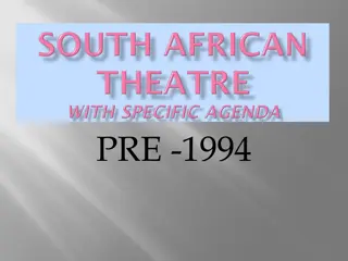 Evolution of Theatre in South Africa: A Political and Cultural Journey