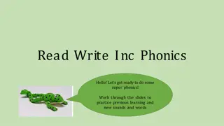 Super Phonics Practice Slides for Read Write Inc. Program