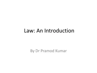 Law: An Introduction by Dr. Pramod Kumar