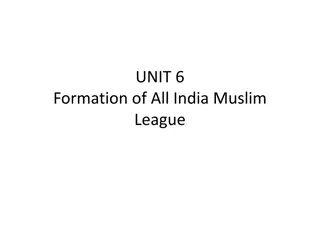 Formation of All India Muslim League in British India