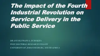 The Impact of the Fourth Industrial Revolution on Service Delivery in the Public Service