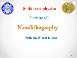Understanding Nanolithography in Nanotechnology