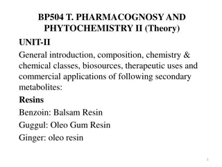 Resins: Composition, Occurrence, and Classification