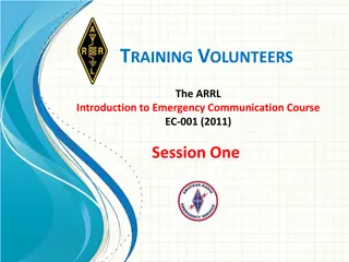 Understanding Emergency Communication Systems for Volunteer Training
