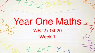 Year One Maths Workbook - Week 1 Activities for Children