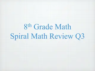 8th Grade Math Spiral Math Review Q3 - Weekly Practice Questions