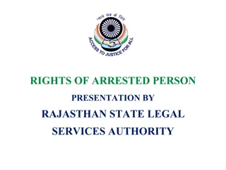 Rights of Arrested Persons: Ensuring Justice and Fair Treatment