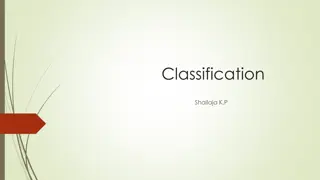 Classification in Data Analysis