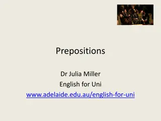 Understanding Prepositions in Academic Writing