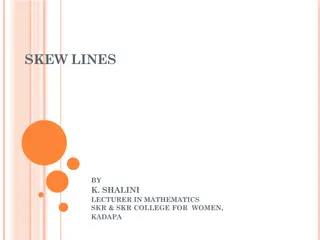 Skew Lines and Planes in 3D Geometry