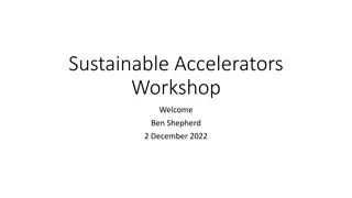 Sustainable Accelerators Workshop by ASTeC at STFC Daresbury Laboratory