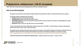 Polytechnic Widescreen Template: Black Edition for Professional Presentations