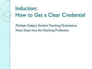 Navigating Credential Induction Program for New Teachers