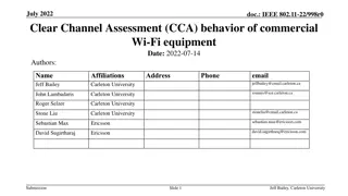 Clear Channel Assessment (CCA) Behavior of Commercial Wi-Fi Equipment