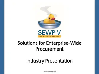 SEWP: Solutions for Enterprise-Wide Procurement in Government Contracts