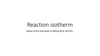 Reaction Isotherms and Equilibrium Constants