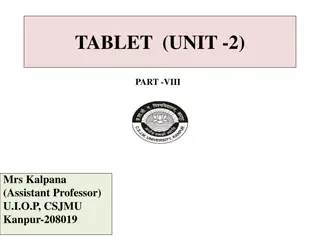 Film Forming Agents for Tablet Coating in Pharmaceuticals