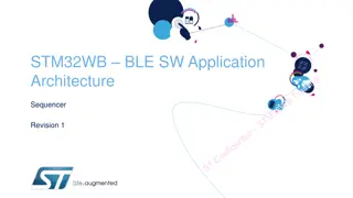 STM32WB BLE SW Application Sequencer Architecture Overview
