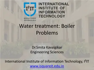 Water Treatment and Boiler Problems in Engineering Sciences