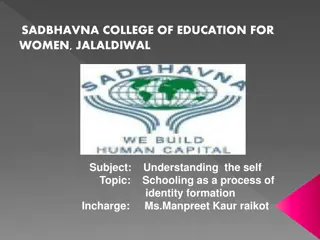 Understanding Schooling as a Process of Identity Formation at Sadbhavna College of Education for Women