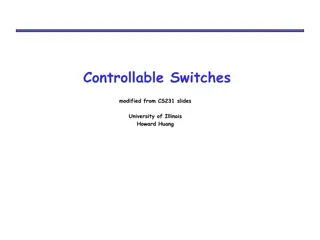 Controllable Switches and Basic Logic Gates