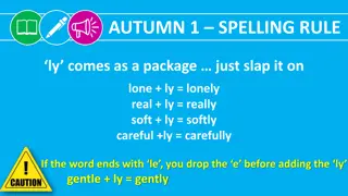 Spelling Rules for Different Seasons